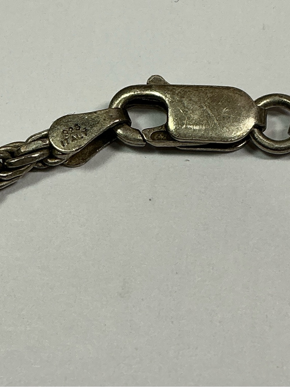 Silver Rope Chain Bracelet - Men's Accessory - Picture 3 of 5